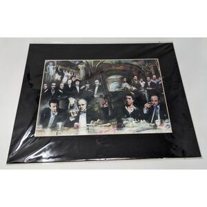 Ultimate Gangster Council by Haiyan 20x16 Matted Art Print New & Sealed Scarface